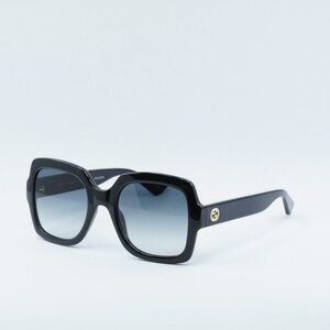 Gucci GG1337S 001 Sunglasses Black Square Frame, Grey Gradient Lenses